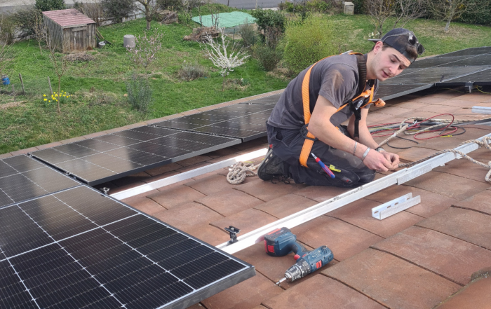 Installation solaire en Isère